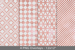 Red foil seamless pattern overlay, PNG Product Image 1