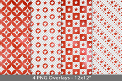 Red foil seamless pattern overlay, PNG Product Image 1