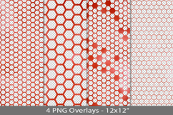 Red foil seamless pattern overlay, PNG Product Image 1