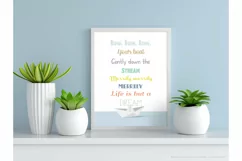 Nursery Rhyme Wall Art | Origami poster | Kids Room Nursery Product Image 4