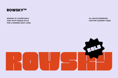 Rowsky - Bold Font Product Image 1