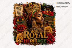 Royal by Heritage African Queen PNG Design for Black Product Image 1