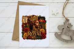 Royal by Heritage African Queen PNG Design for Black Product Image 3