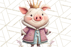 Royal Farm Animal Clipart PNG Cute Regal Animals Product Image 2