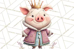Royal Farm Animal Clipart PNG Cute Regal Animals Product Image 2