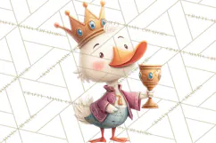 Royal Farm Animal Clipart PNG Cute Regal Animals Product Image 3