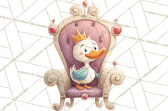 Royal Farm Animal Clipart PNG Cute Regal Animals Product Image 5