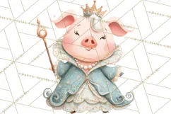 Royal Farm Animal Clipart PNG Cute Regal Animals Product Image 5