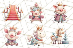 Royal Farm Animal Clipart PNG Cute Regal Animals Product Image 7