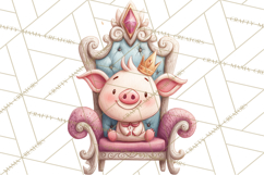 Royal Farm Animal Clipart PNG Cute Regal Animals Product Image 5