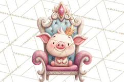 Royal Farm Animal Clipart PNG Cute Regal Animals Product Image 5