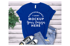 Bella Canvas 3001 Tshirt Mockup ROYAL Product Image 1