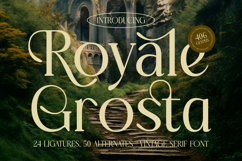 Royale Grosta - Vintage Serif Font Product Image 1