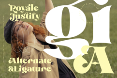 Royale Justify - Modern Alternate Serif Font Product Image 10