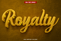 Royalty 3D editable text effect Product Image 1