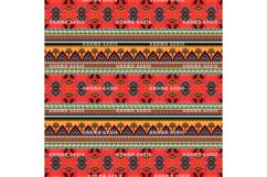 Asian Style Boho Indian Henna Pattern Background Product Image 1