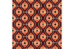 Seventies Style Red And Orange Retro Mid Century Background Product Image 1