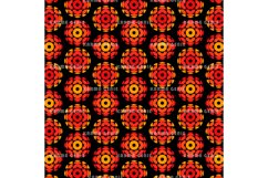 Orange Circles 1970s Retro Style Pattern Background Product Image 1