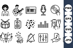 Modern Music Icon Svg Collection For Digital Projects Product Image 1