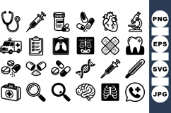 Medical Icon Vector Set For Healthcare Projects Product Image 1