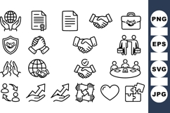 Business Agreement Icon Bundle For Corporate Use Product Image 1