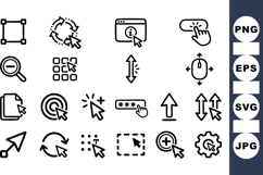 Minimal Cursor Icon Vector Set for UI Design Product Image 1