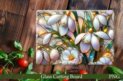 Glass Cutting Board Design | Snowdrops Product Image 1