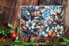 Glass Cutting Board Design | Beautiful Flowers PNG Product Image 1
