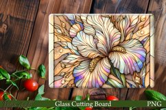 Glass Cutting Board Design | Golden Flowers Product Image 1