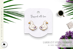 Cute Duck Stud Earrings | Animal Studs Product Image 2