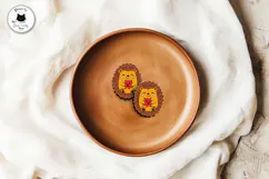 Chibi Fall Stud Earrings Vol.1 | Kawaii Earrings SVG Product Image 4