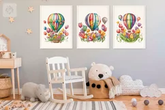 Rainbow Spring 3 PNG watercolor floral clipart Product Image 3