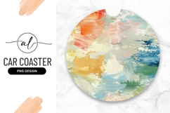 Round car coaster png design Product Image 1