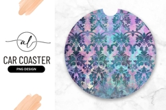 Ornate round car coaster png design Product Image 1