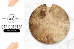 Vintage round car coaster png design Product Image 1
