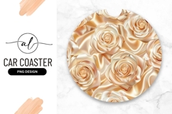 Elegant rose pattern car coaster png design Product Image 1