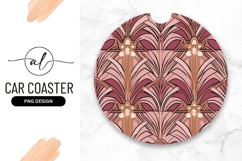 Art Deco Fan Floral Pattern Round Design Product Image 1