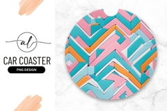 Colorful Geometric Puzzle Pieces Arranged In A Circle Product Image 1