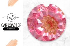 Pink And Gold Abstract Round Design Product Image 1