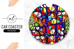 Colorful Stained Glass Round Design Product Image 1