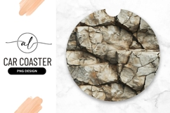 Textured Stone Wall in Round Shape with Cracks and Varying Product Image 1