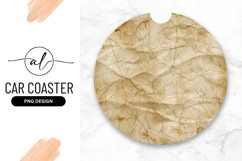 Circular Aged Paper Texture with Cracks and Creases Product Image 1