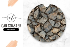 Circular Arrangement of Gray and Brown Rocks and Pebbles Product Image 1