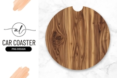Round Wooden Grain Texture Brown and Beige Pattern Isolated Product Image 1