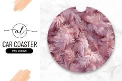 Pink Feathers in a Circle Soft Texture Background image Product Image 1