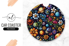 Colorful Floral and Planetary Illustration Product Image 1