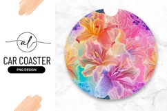 Colorful Floral Illustration with Lily Flowers Product Image 1