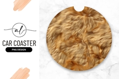 Abstract Wavy Golden Blonde Hair Round Shape Product Image 1