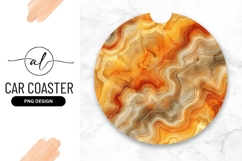Agate Stone Texture Round Car Coaster Png Product Image 1