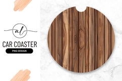 Round Wooden Texture For Car Coaster Png Product Image 1